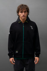 Aston Martin F1 Team x Kimoa Double Face Tech Zip Hoodie black